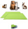 NEO SOLVO Lot de 2 Tapis de Jeu en Polaire pour Cochon d'Inde et Lapins - Tout en Un, C'est Une Couverture, Un Tunnel Géant, Une Maison, Un Coussin et Un Lit - 50cm x 60cm - Vert