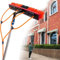 MGHRUE Fensterreinigungs-Teleskopstange, Wassergespeiste Ausziehbare Bürste, Geeignet Für Sauberere Wintergartendächer, Photovoltaik-Panel-Reinigung, Solarpanel-Dach-Reinigungswerkzeuge,8M