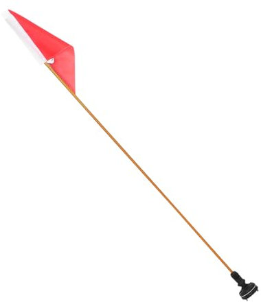 KITANDOVE Boot Yacht Zubehör Sicherheitsflagge Flagge Für Boot Bootsflagge Kajak Zubehör Satz Multifunktionale Warnflagge Faltbarer Flaggenmast