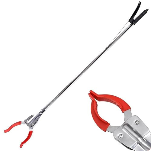 WELLDER Pinza prenditutto in Metallo prensile 90 cm Asta Raccoglitore Prendi raccogli Tutto Oggetti Bastone Prendi rifiuti