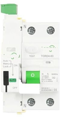 LTUNKHWP RE-TORD4-63 Type AC Intelligent Automatique Dispositif de réenclenchement Automatique disjoncteur différentiel 2P 230V 6KA 63A 30mA(2pole 30mA,63A)