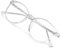 Ymmott Blaulichtfilter Brille Damen Computerbrille ohne Sehstärke mindert Augenbelastung Blaufilter Gaming Brille Transparent für Damen