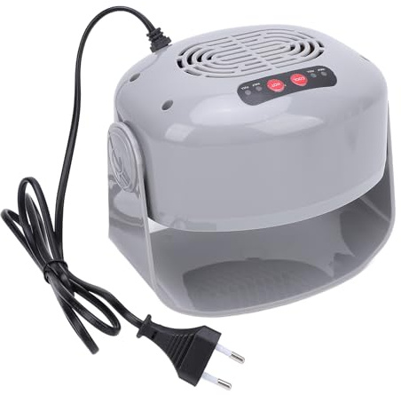 Séchoir à ongles à air, 300 W 600 W, 2 vitesses réglables, rotatif, ventilateur de séchage chaud et froid avec capteur automatique, séchage rapide pour ongles des mains, vernis à ongles standard à