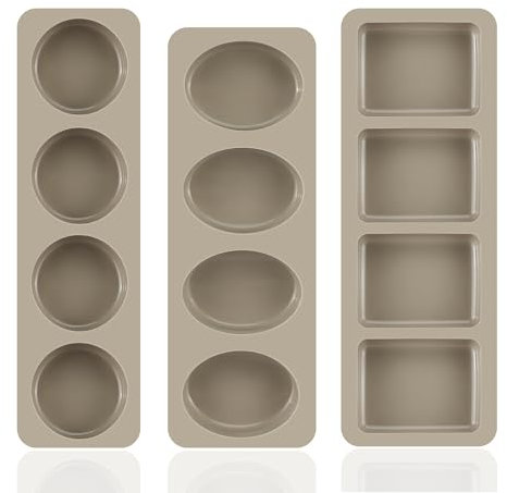 3 Pièces Moule Savon, Moule à Savon en Silicone, Moulle a Savon Fait Maison, pour Bricolage Savons Chocolat Pudding(3 Formes)