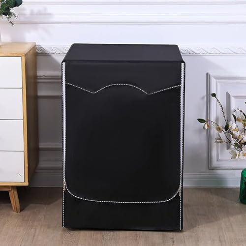 Cozary Funda Lavadora Exterior Impermeable, Fcubre Lavadora Oxford 420D con Cremallera, Protección UV Antipolvo Funda para Lavadora y Secadora 60x65x85 cm