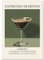 Happymotive – Espresso Martini Poster | Cocktail Poster mit Rezept & Zutaten | Moderne Wanddeko für Bar, Küche & Wohnzimmer | Premium Druck auf 300g Papier | DIN A2, A3 & A4