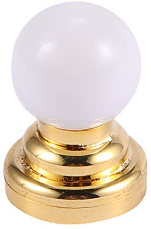 Phyachelo 1:12 Dolls House Miniature Globe White Ceiling LED Light Lighting Lamp with Battery