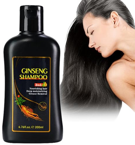 Blackening Shampoo, Shampoo Für Schwarzes Haar, Schwarzes Haarfärbeshampoo, Haarfärbeshampoo für Männer & Frauen- Einfach zu benutzen, Einfach & schnell