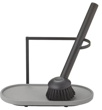 blomus Spülset -DHUVA- | Farbe Micro Chip | Material: Beton, pulverbeschichteter Stahl, pulverbeschichteter Edelstahl, Plastik | Maße: 17,7 x 9 x 10 cm