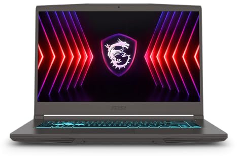 msi Thin Gaming Laptop, 15.6 FHD 144Hz, Intel i5-13420H, RTX 3050, 16GB RAM, 512GB NVMe SSD, Windows 11 Home
