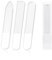 3pcs Nano Glass Nail File, Professional Double Sided Etched Glass Nail Files, Great for Women, Men, Baby Nail Polishing and Buffing