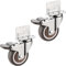 Stumm L Typ Seite Montiert Räder Rollen TPE Schiene Rad Mit Lager Stehen Holz Tisch 2Pcs(No brake,1.5 Inch)