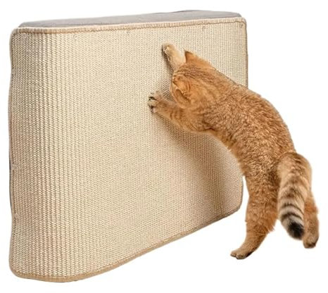 YCXMBH Rascador de sisal Natural for Gatos, Horizontal, Protege sofás y alfombras.(L-50x80cm)