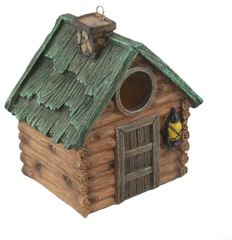 Hängendes Vogelhaus aus Kunstharz für kleine Vögel, perfekte Gartendekoration für den Winter zum Nisten und Layout