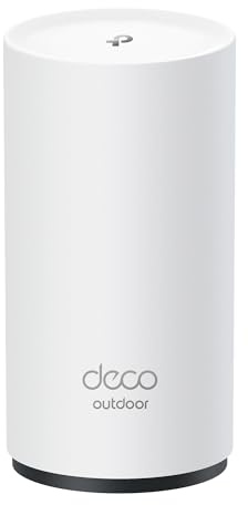 TP-Link Deco 7 Outdoor BE65 BE11000 Tri-Band Wi-Fi 7 Mesh Extender | Up to 3,000 sq.ft, 2 * 2.5G PoE+ Ports, IP65 Waterproof | Multiple Mount Options | 6 GHz, MLO, Homeshield, 320 MHz, AI-Roaming