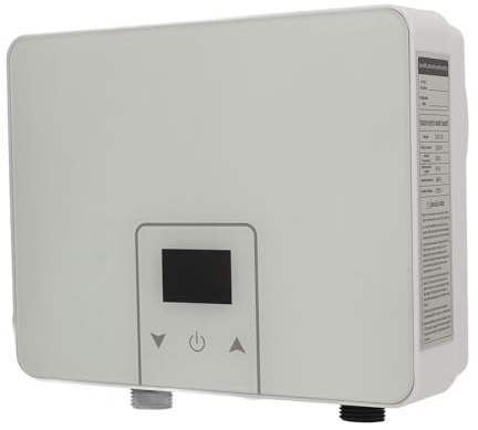 Omabeta Mini Chauffe-eau électrique à Chauffage Rapide, 220V, 5,5 Kw, Affichage 55°C, étanche IPX4, pour la Cuisine