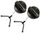 Husqvarna 2 Gas & Oil Tank Caps, Modern Black Stainless Steel, Fits 435 435E 440 440E 445 445E 450 450E, Compatible with Lawn Mower