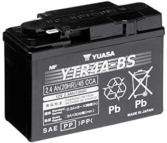 Yuasa YTR4A-BS 12V 45 CCA Batería AGM para moto libre de mantenimiento precargada y lista para instalar
