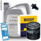 Ölwechsel Set Inspektion 5 Liter Motoröl Original VAG 0W-30 Motorenöl + Hengst Ölfilter + Öl Ablassschraube Verschlussschraube