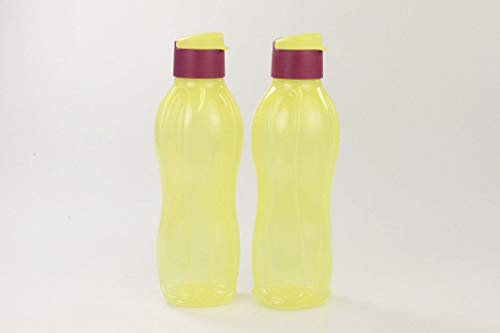 Tupperware to Go Eco 750 ml Limette/Dunkelpink Trinkflasche Ökoflasche (2)
