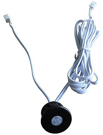 Mini interrupteur détecteur de mouvement infrarouge PIR DC 12 V LED Noir