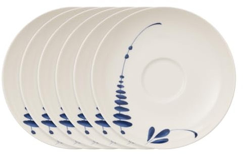 Villeroy & Boch Vieux Luxembourg Brindille 1042071310 - Juego de 4 platillos para café o té (acero inoxidable)
