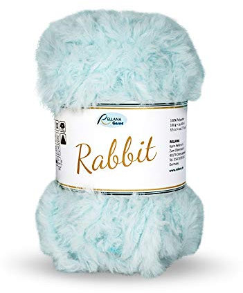 Rellana NEU Rabbit,Garn in Felloptik,kuschelweich,100 gr. (11 hellblau)