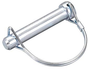 sourcing map Welle Verriegelung Pin Koppler Pin für Bauernhof Anhänger Wagen Rasen Garten gewölbt 12mm x 65mm