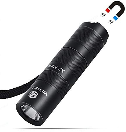 WISSBLUE Military flashlights Tactical recharchable Brightest Portable Light 18650 18350 EDC Flashlight high lumens Rechargeable Magnetic Base 1000 Lumen Flashlight