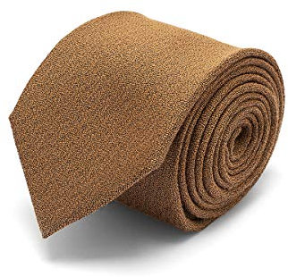 Brera67: elegante hellbraune Krawatte aus Seide und Wolle 148 x 8 | Krawatten für Herren | Krawatte Jungen | Accessoires Männer für Jacke und Anzug