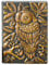 YHH Notizbuch Liniert A5 Hardcover, Vintage Leder Tagebuch Liniert Buch Reisetagebuch Lined Journal Notebook, Handgemachtes, 200 Seiten, GeburtstagGeschenk für Erwachsene Kinder, 3D Eule Bronze