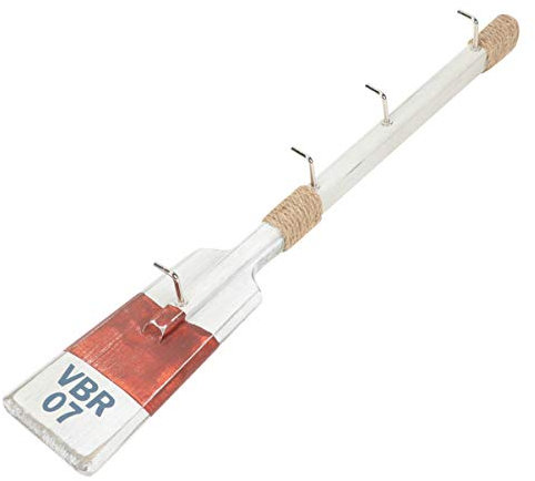 Happyyami Paddelhaken Wand Dekoration Schweberahmen Für Leinwandbilder Heimzubehör Rustikaler Schlüsselbrett Türhänger Wandtür Mit Piratendekor Hölzernes Paddel Holz Strand Jacke Mit Hut