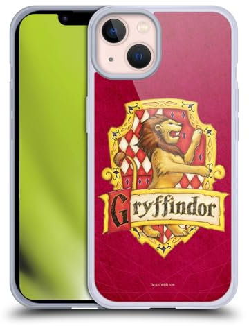 Head Case Designs Officially Licensed Harry Potter Gryffindor Crest Sorcerer's Stone I Soft Gel Case Compatible With Apple iPhone 13