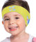 MoKo Schwimmen Stirnband, Neopren Schwimmband Ohrenband Wasserdichtes Kopfband Haarband mit Hohe Elastizität Ohrenschutz Band für Kinder Alter 3-9, M Größe - Gelb&Hai