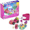 Mega Barbie Coffret de Construction Road Trip en Décapotable avec 2 Mini-poupées Barbie Color Reveal en 3 Parties à Assembler, 60 Briques et Accessoires, Jouet Enfant, Dès 4 Ans, HKF90