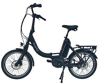 MOBILEMASTER E5K F/RT Performance Line, Kette, Nexus 5-Gang Nabenschaltung mit/ohne Rücktritt - E Bike Klapprad mit Mittelmotor, Schwarz