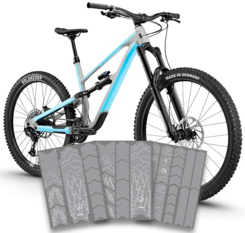 unleazhed Bike Protection BP01 Frame Jasper JAUCH Edition MATT| Rahmenschutzfolie für Mountainbikes | Made in Germany | 35 -teiliges komplett Rahmenschutz-Set | extrem reißfest