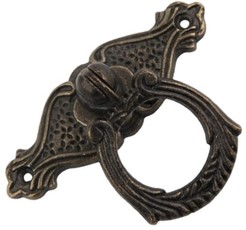 WenRan Antike Einloch-Knauf-Schubladengriffe Aus Zinklegierung, Retro-Heimschrankgriffe Im Chinesischen Stil Zum Aufhängen (4)