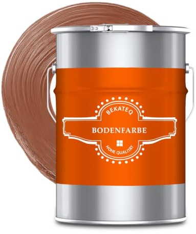 BEKATEQ Betonfarbe Kupferbraun 5l Bodenbeschichtung & Fußbodenfarbe für außen & innen I Bodenfarbe, Betonversiegelung & abriebfester Bodenbelag für Werkstattboden, Keller, Garage & Industrie BE-700