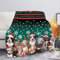 UOIMAG Niedliche Weihnachts-Hundedecken für Hundeliebhaber, leichte Weihnachtsdecke und Überwürfe für Sofa, Sofas, Stühle, Größe XS