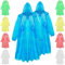 CityComfort Damen Regenponcho durchsichtig, Einweg Regencape für Erwachsene, Multipack((Mehrfarbig – 10er-Pack))