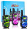 Walkie Talkie für Kinder, Geschenke 3-12 Jahre, Jungen, Mädchen, 3 km Lange Reichweite, Walkie-Talkies mit VOX, LCD mit Hintergrundbeleuchtung, Taschenlampe, Abenteuer im Freien (3 Stück Camouflage)