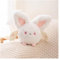 TOPLITHE Kleine Fledermaus Kuscheltier, Kawaii schwarz weiß Fledermaus gefüllte Tiere Engel Teufel Spielzeug for Mädchen Jungen Geburtstag Halloween (Size : White)