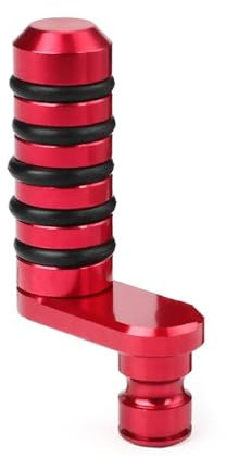 OESUP Motorrad Fußrasten Hinten Bremshebel Motorrad Fußstütze Für Für Shiver 750 900 Für Tuono 125 4T 2011-2022 Pin Kappe Peg Pedal Trittbretter Zubehör Fussrasten Pedal(Rot)