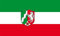 Fahne Flagge Stockflagge NRW Nordrhein-Westfalen 26x40 cm Westfalen Fahnen Deko