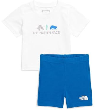 THE NORTH FACE NF0A8BA3TL4 Baby Cotton Summer Set Tracksuit Unisex TNF White/Hero Blue Größe 3M