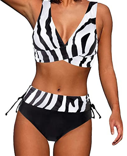 Generisch Damen Triangel Bikini Set Sexy Tanga String Bikinis Einstellbar Bindegurte Bademode Niedrige Taille Bikinihose Schick Swimsuit Prothesen Bikini Bikini Esprit Damen Set 44