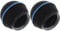 RK323G Black Replacement Grille for Shure BETA 58A Dynamic Vocal Microphone, with Microphone windscreen, Blue Band, Black, 2 Pack