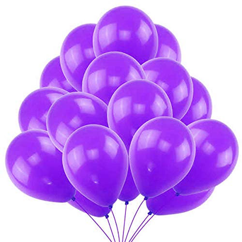 45 Palloncini Viola. Palloncini per Elio da 36 cm in Viola di 3,2g. Decorazioni e Accessori per Festa di Compleanno