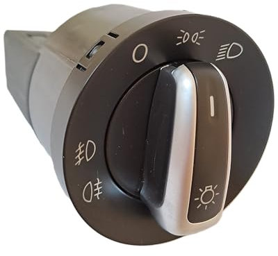 Mando luces cromado MK4 Interruptor encendido control faros Aluminio antiniebla